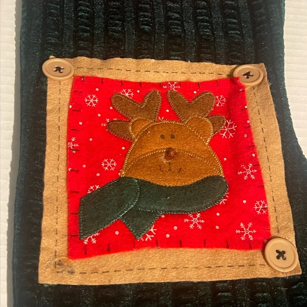 Festive Red‎ and Black Holiday Stocking